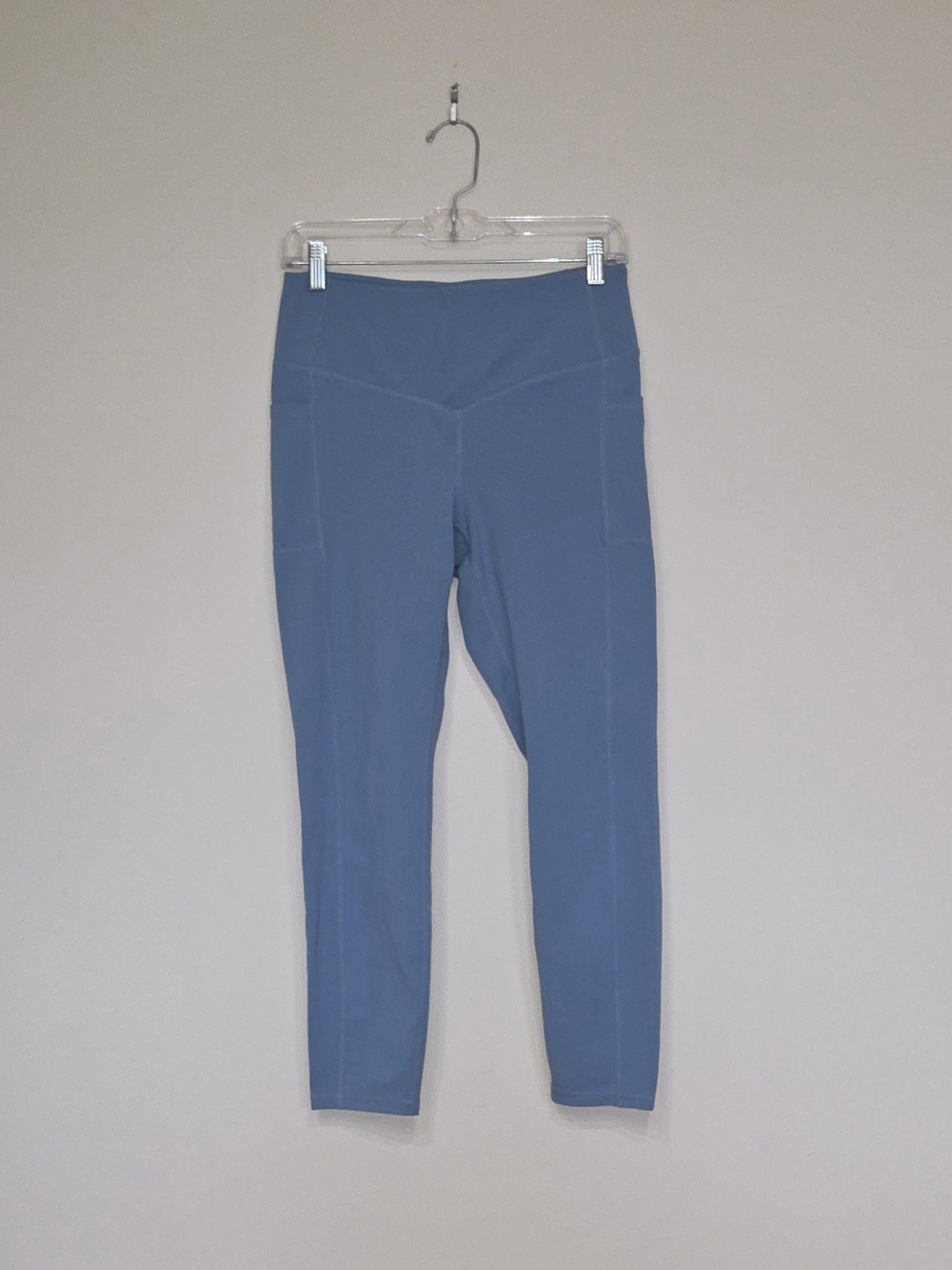 High-Rise Light Blue 7/8 Yoga Leggings